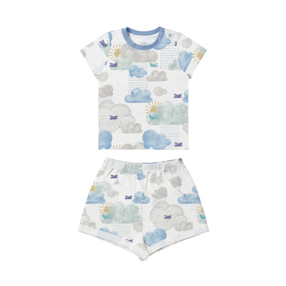 Bamboo Jersey Short Sleeve Two-Piece PJ Set