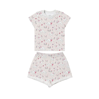 Bamboo Jersey Short Sleeve Two-Piece PJ Set