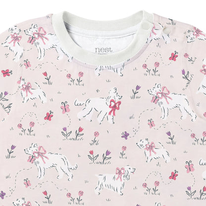 Bamboo Jersey Short Sleeve Two-Piece PJ Set