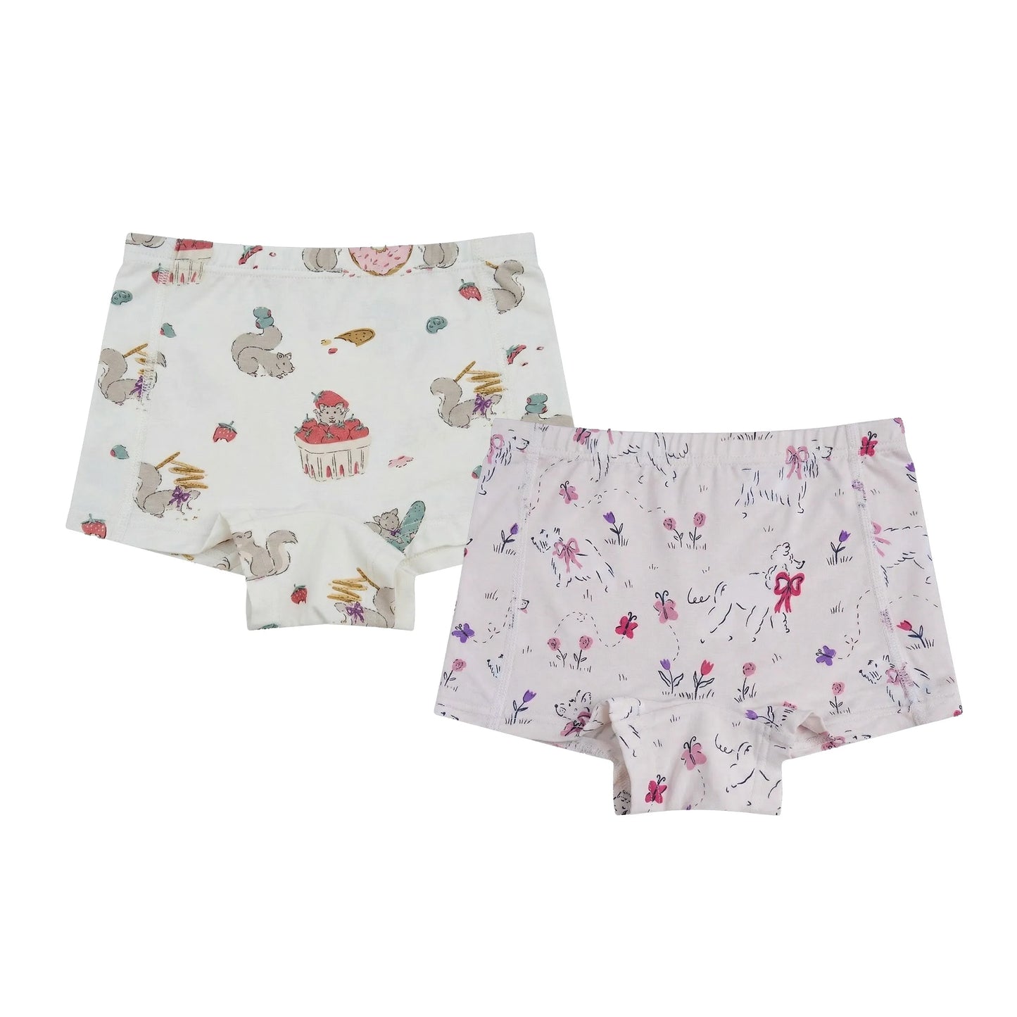 Bamboo Jersey Girls  Short Underwear (2 Pack)