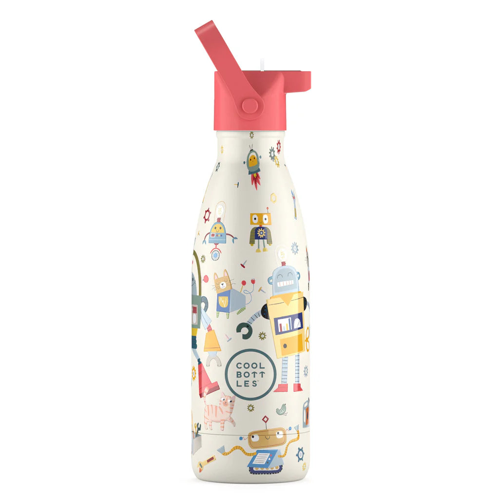 Cool Bottles - Kids 350ml -Playland Series - Messy Robots
