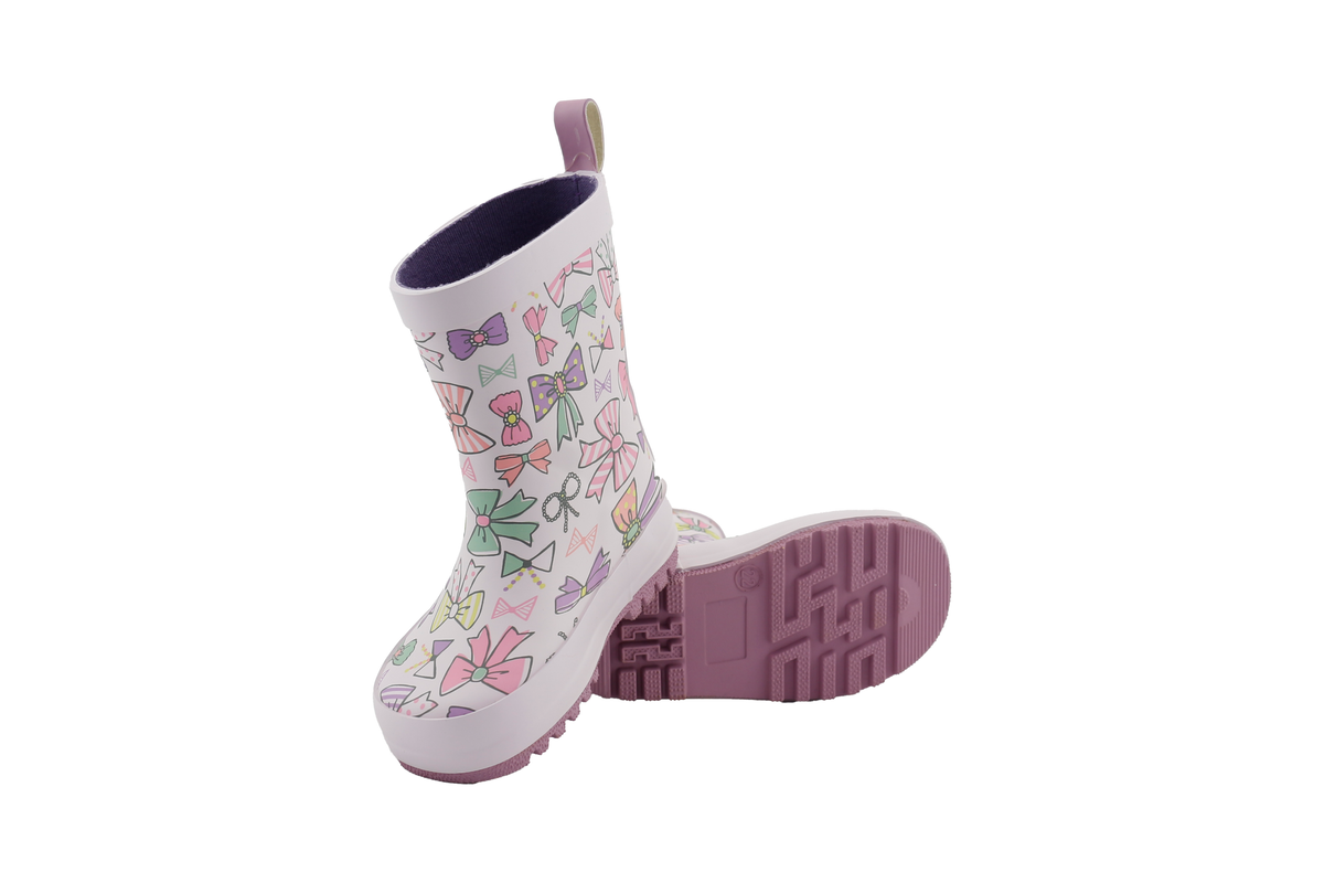 Little Bow Waterproof Rainboot- PURPLE