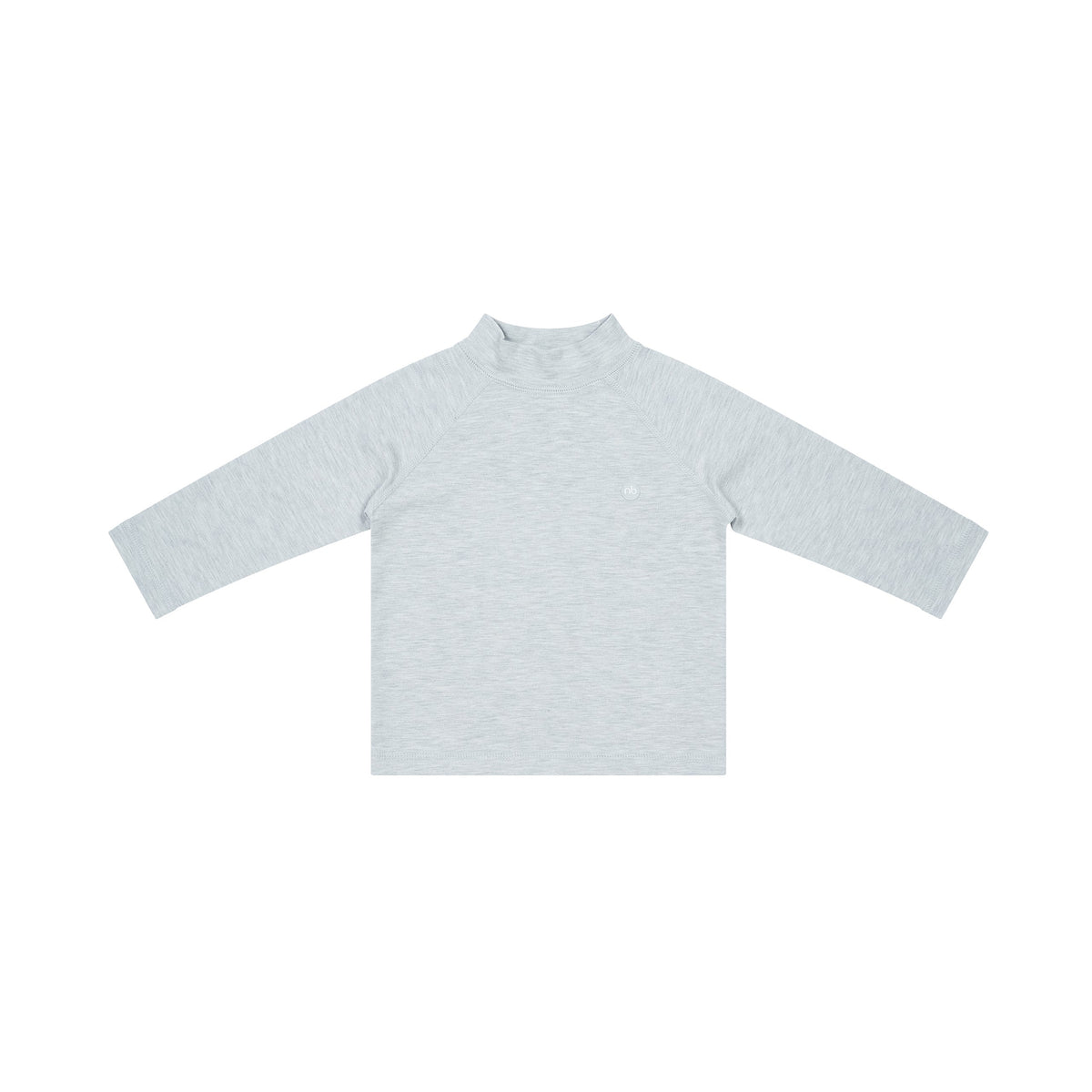 Tanboocel Basics Mock Neck Long Sleeve Shirt – Grey Dawn