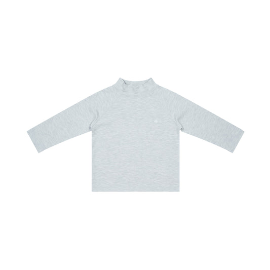 Tanboocel Basics Mock Neck Long Sleeve Shirt – Grey Dawn