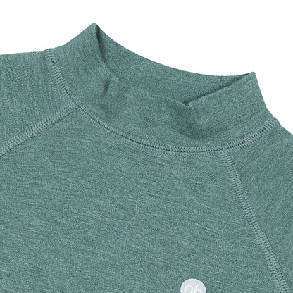 Tanboocel Basics Mock Neck Long Sleeve Shirt – Misty Moss