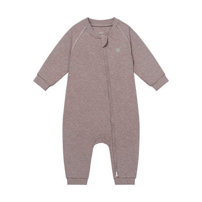 Bamboo Cotton Basics Long Sleeve Winter Romper – Elderberry