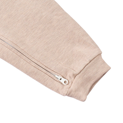 Bamboo Cotton Basics Long Sleeve Winter Romper – Warm Taupe
