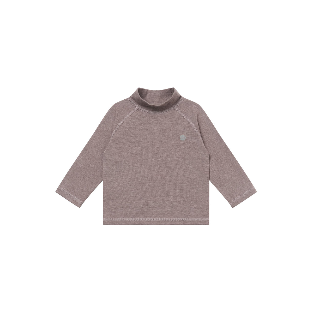 Bamboo Cotton Basics Mock Neck Long Sleeve Shirt – Elderberry