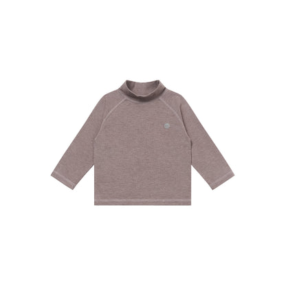 Bamboo Cotton Basics Mock Neck Long Sleeve Shirt – Elderberry
