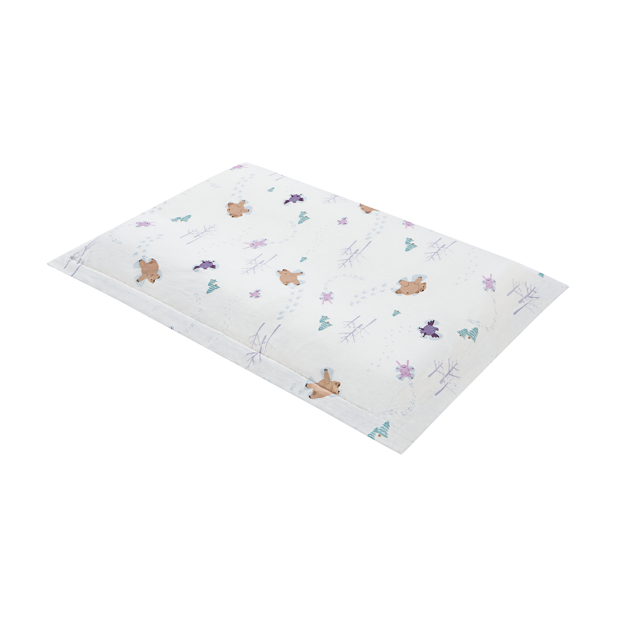 Bamboo Cotton Jersey Toddler Pillowcase – Snow Angels