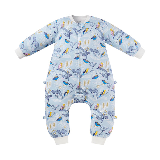 Organic Cotton Long Sleeve Footed Sleep Bag | 1.0 TOG – Alouette