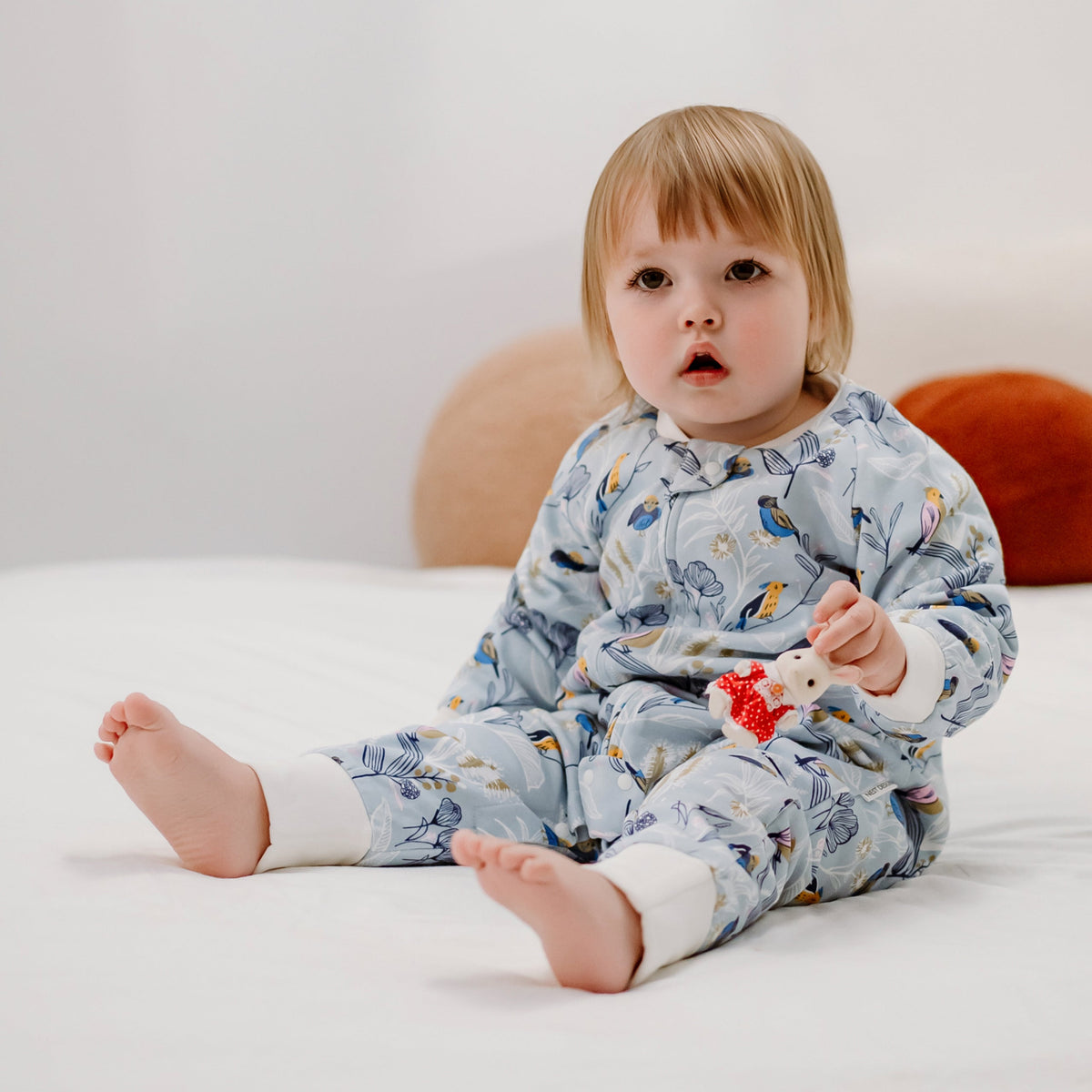 Bamboo Muslin Raglan Long Sleeve Footed Sleep Bag | 2.5 TOG – Alouette