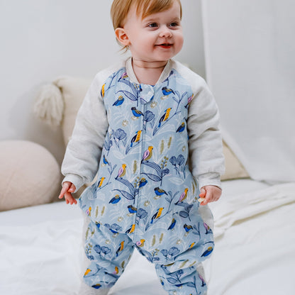 Bamboo Muslin Raglan Long Sleeve Footed Sleep Bag | 2.5 TOG – Alouette