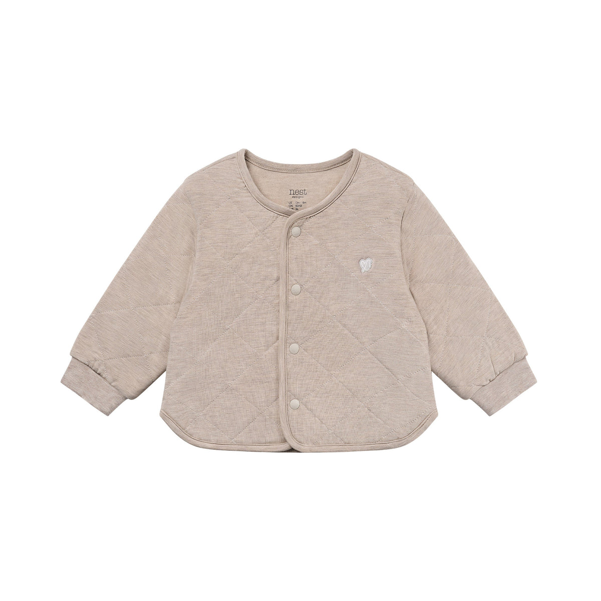 Tanboocel Basics Quilted Jacket – Warm Taupe