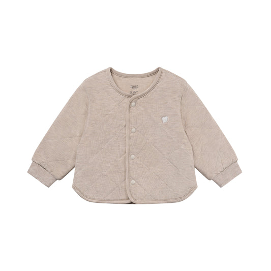Tanboocel Basics Quilted Jacket – Warm Taupe