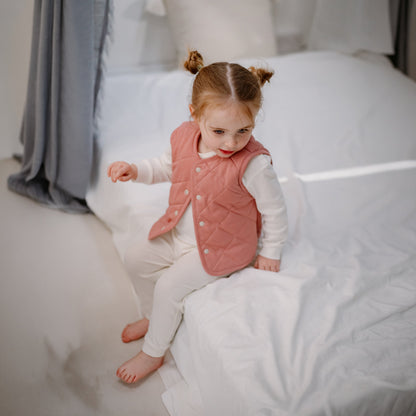 Organic Cotton Quilted Vest – Five Little Ducks