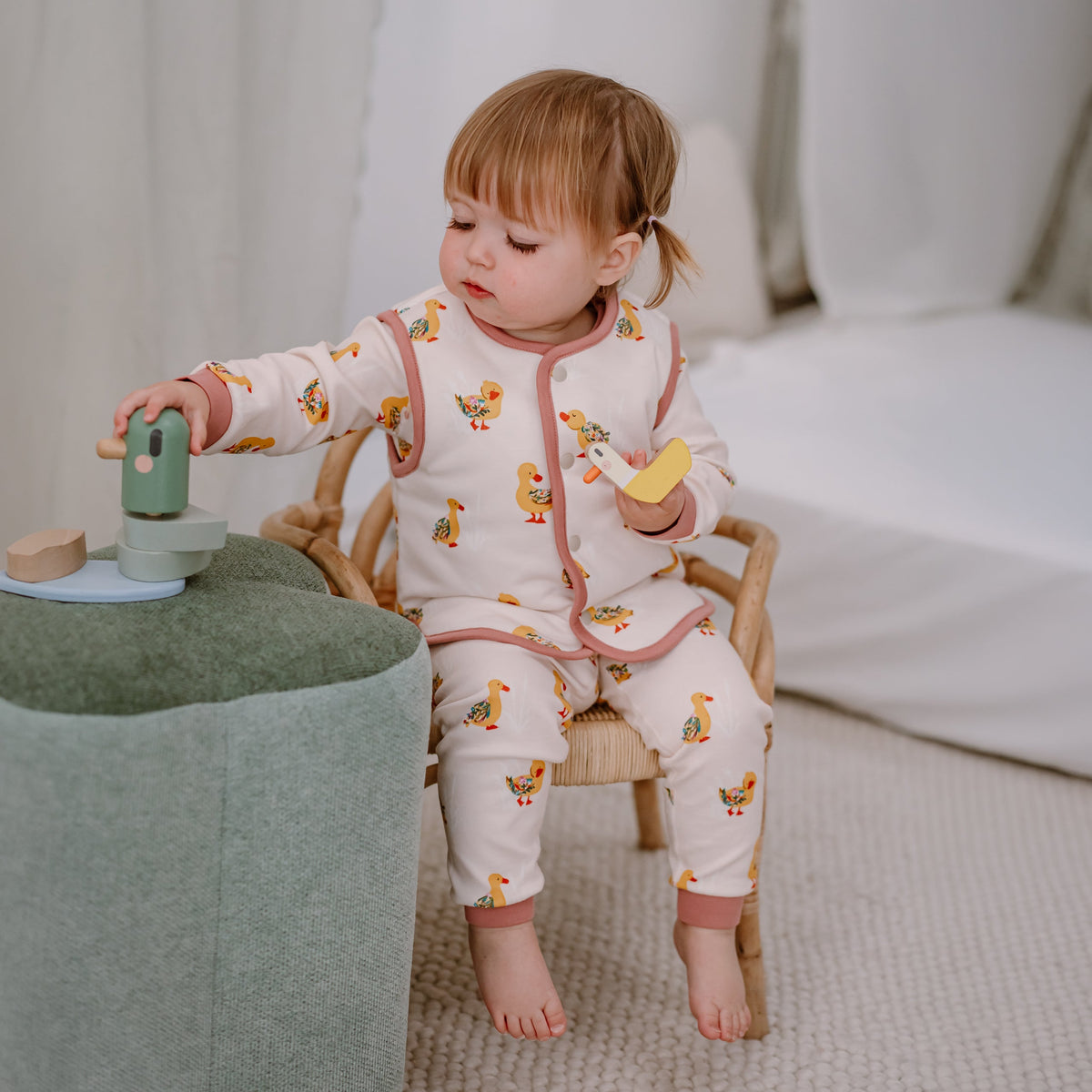 Organic Cotton Quilted Vest – Five Little Ducks