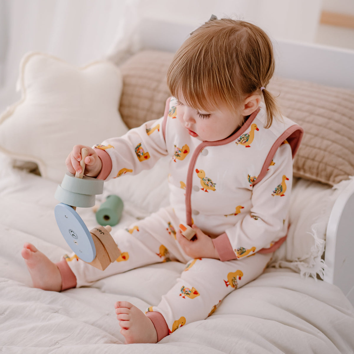Organic Cotton Quilted Vest – Five Little Ducks