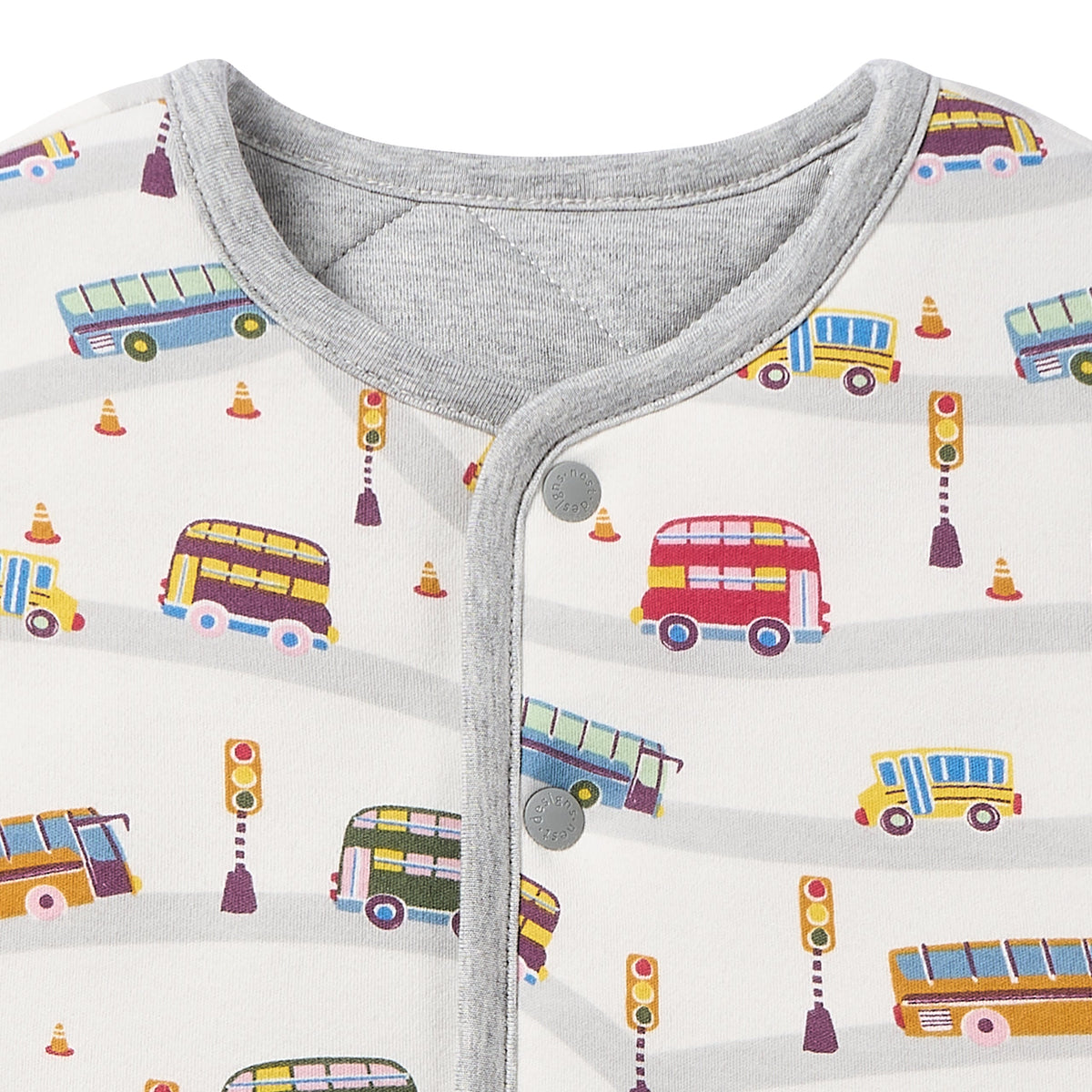 Organic Cotton Quilted Vest – Wheels On The Bus