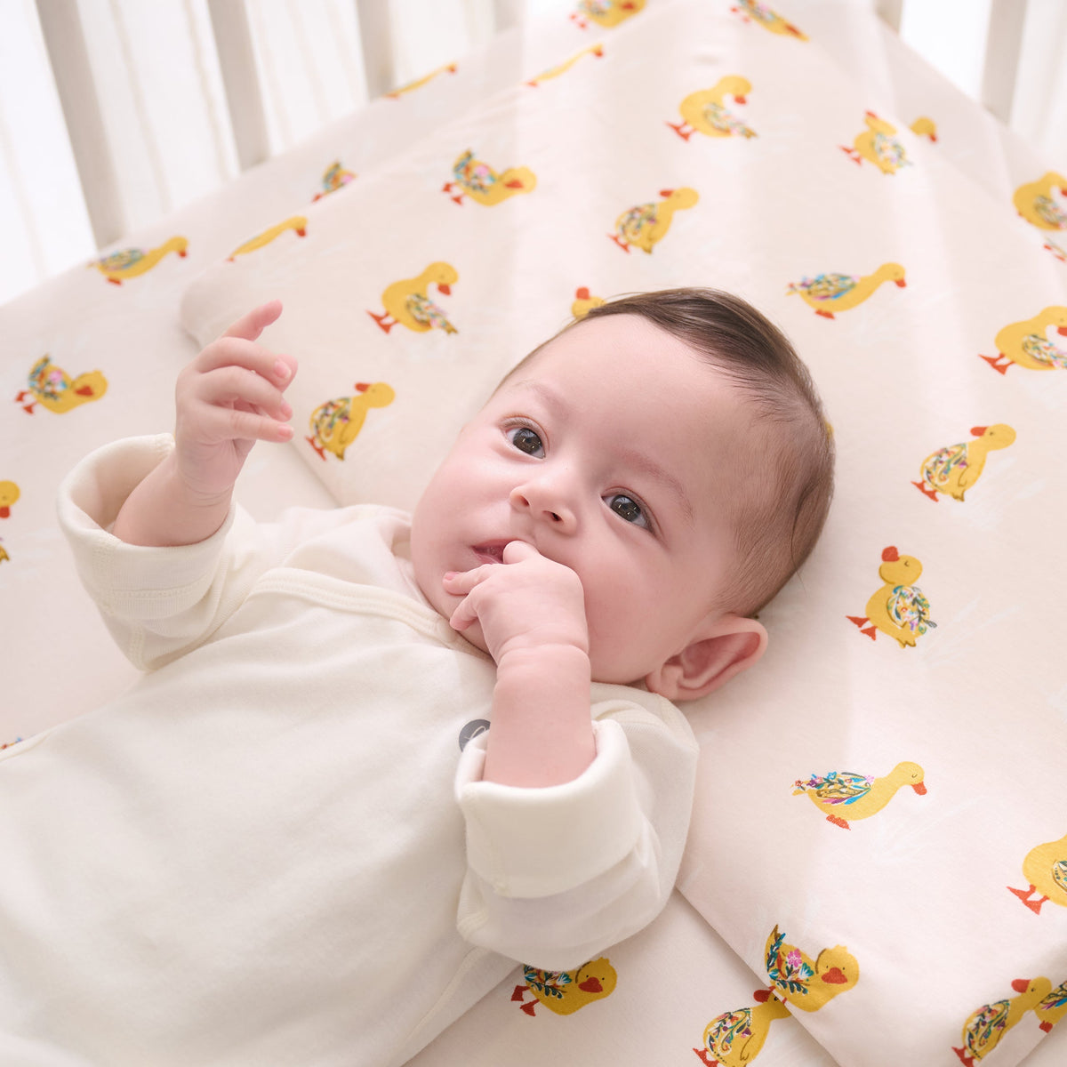 Bamboo Cotton Jersey Nook Toddler Pillow with Pillowcase – Five Little Ducks