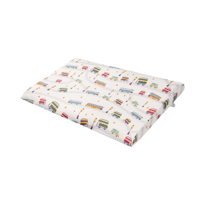 Bamboo Cotton Jersey Nook Toddler Pillow with Pillowcase – Wheels On The Bus