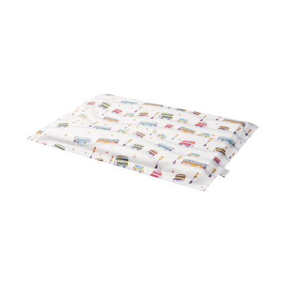 Bamboo Cotton Jersey Toddler Pillowcase – Wheels On The Bus