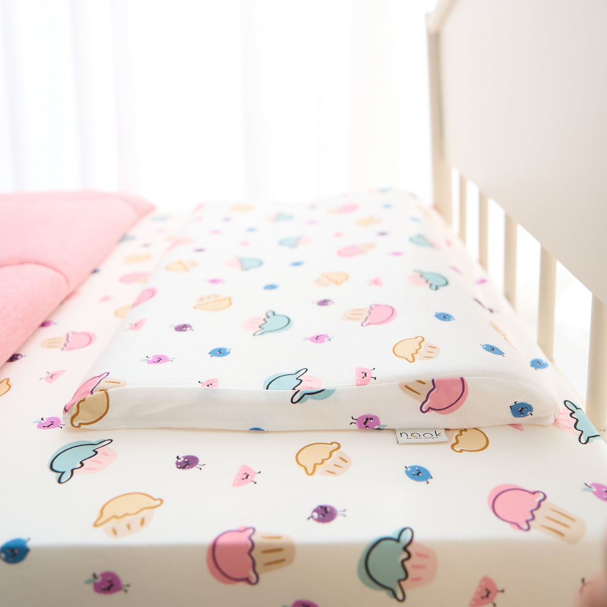 Bamboo Cotton Jersey Toddler Pillowcase (S) – Muffin Man