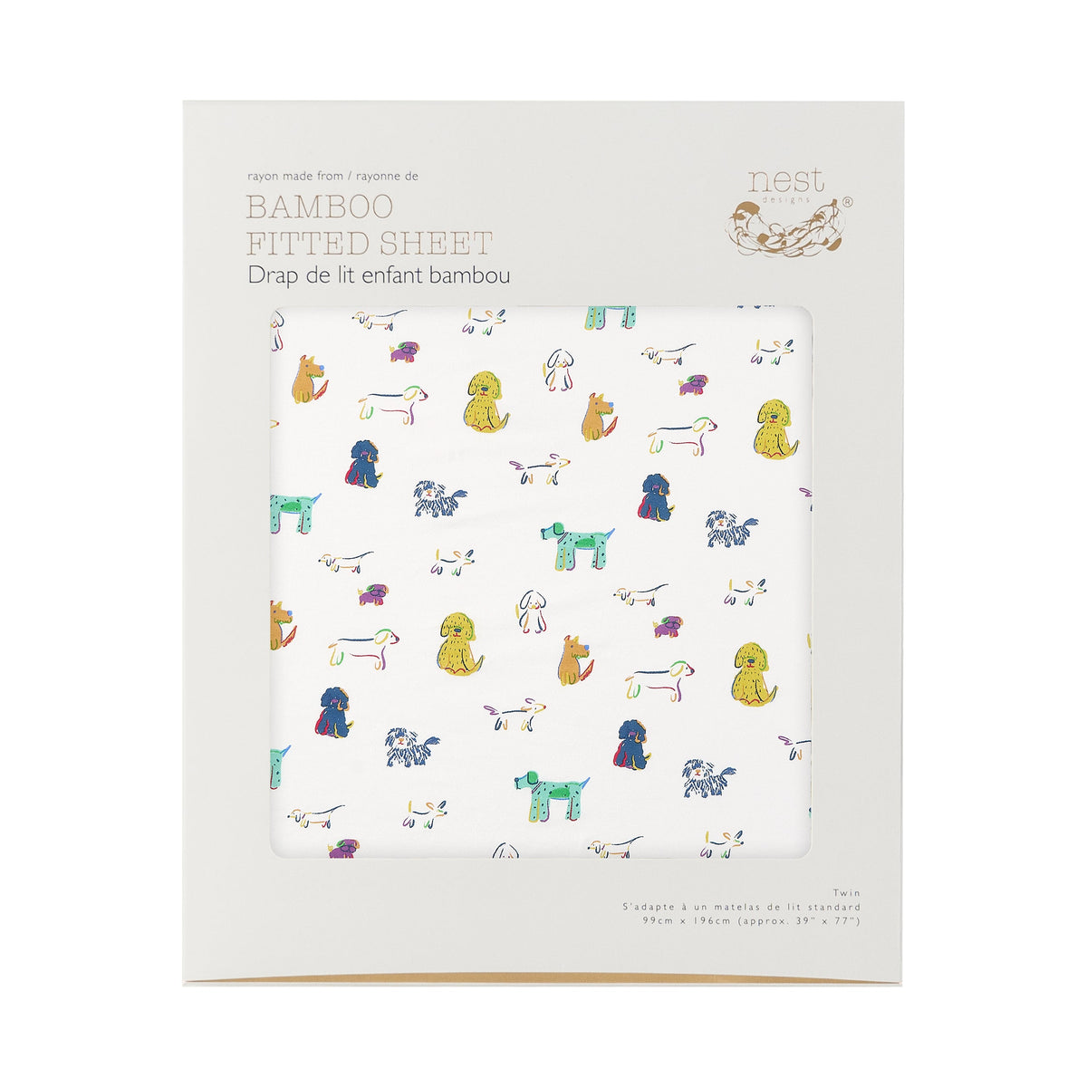 Bamboo Cotton Jersey Nook Twin Fitted Sheet – Bingo