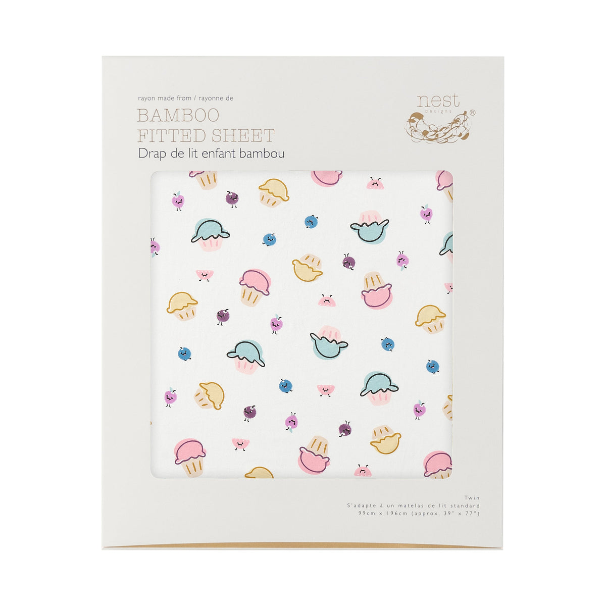 Bamboo Cotton Jersey Nook Twin Fitted Sheet – Muffin Man