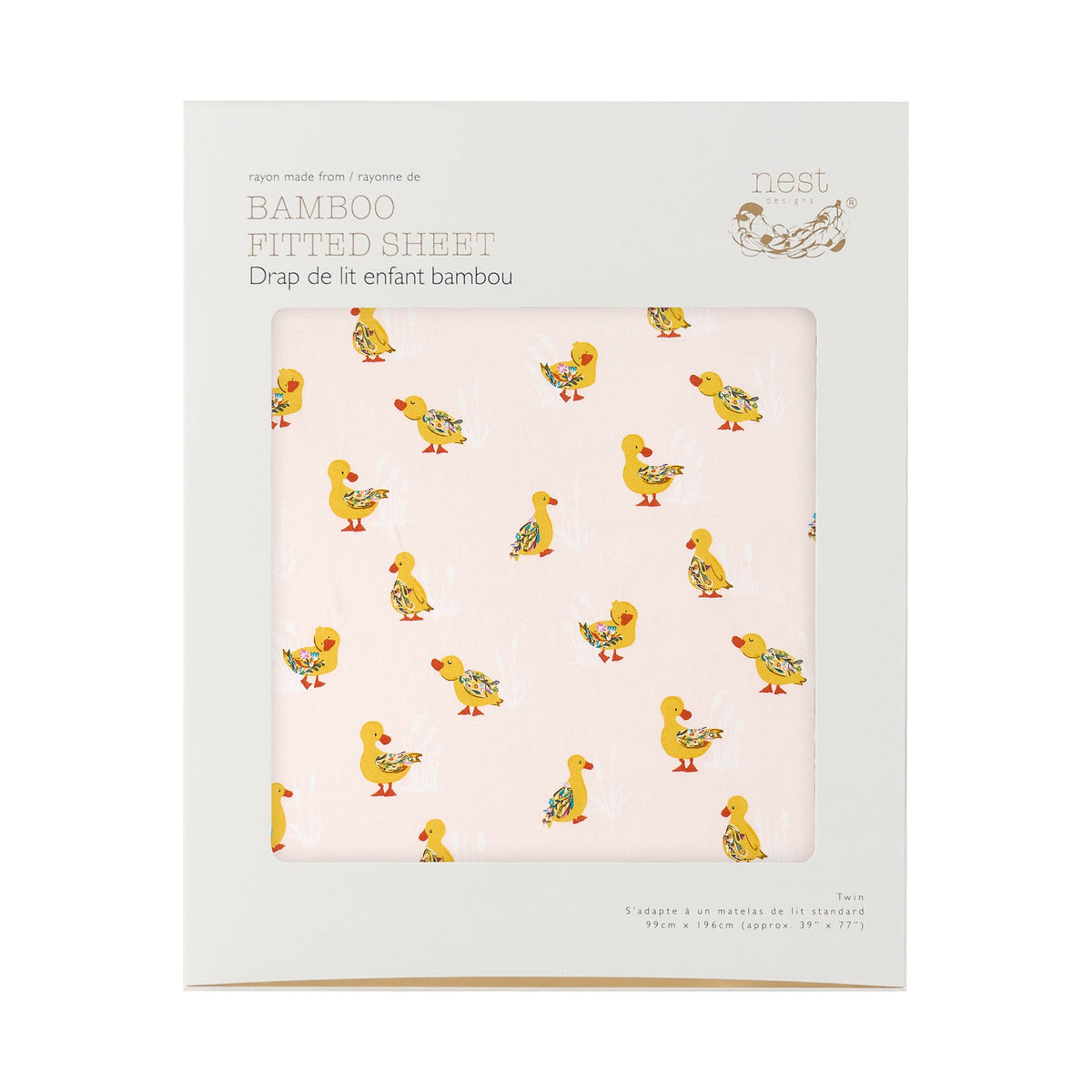 Bamboo Cotton Jersey Nook Twin Fitted Sheet – Five Little Ducks