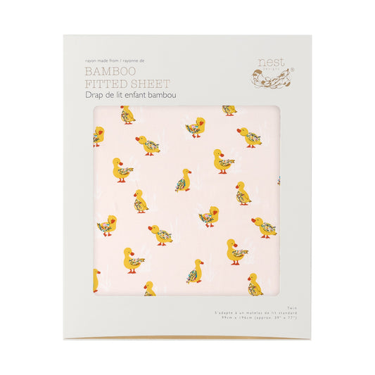 Bamboo Cotton Jersey Nook Twin Fitted Sheet – Five Little Ducks