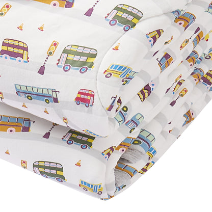 Nook Quilted Cozy Blanket – Wheels On The Bus