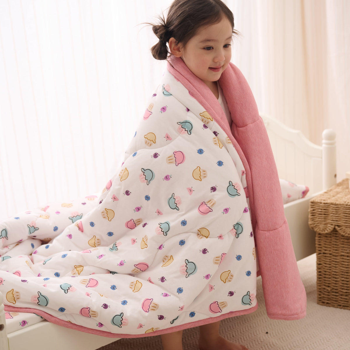 Bamboo Jersey Nook Quilted Cozy Blanket | 2.0 TOG – Muffin Man (Twin)