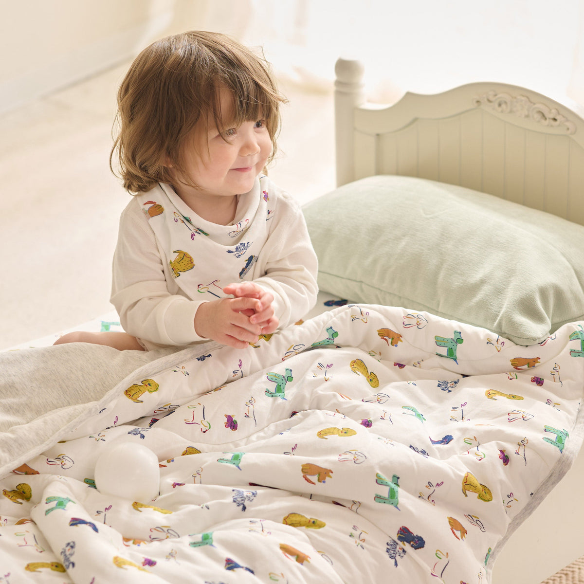 Bamboo Jersey Nook Quilted Cozy Blanket | 2.0 TOG – Bingo (Twin)