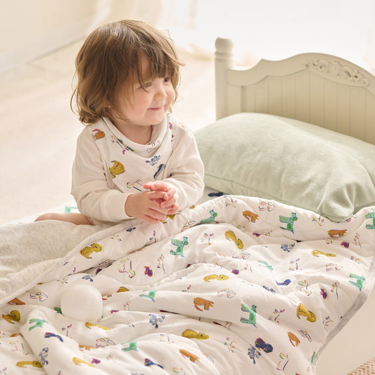 Bamboo Jersey Nook Quilted Cozy Blanket | 2.0 TOG – Bingo (Twin)