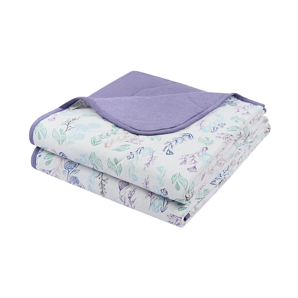 Bamboo Jersey Nook Quilted Cozy Blanket | 2.0 TOG – Breezy Blooms (Double)