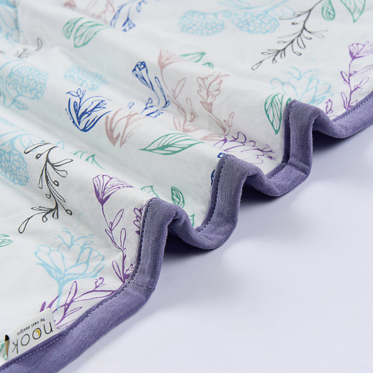 Bamboo Jersey Nook Quilted Cozy Blanket | 2.0 TOG – Breezy Blooms (Double)