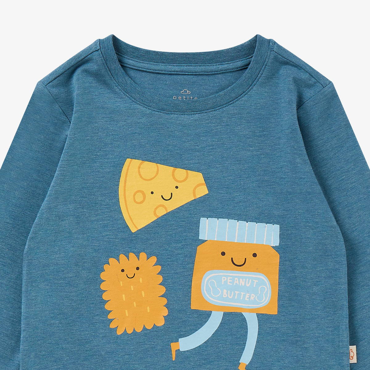 Bamboo Jersey Munchies Long Sleeve Tee - Oceanview