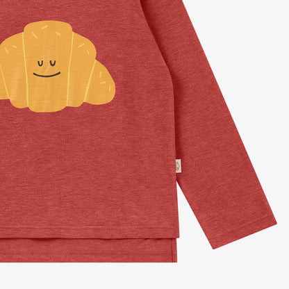 Bamboo Jersey Munchies Long Sleeve Tee - Redwood Burl