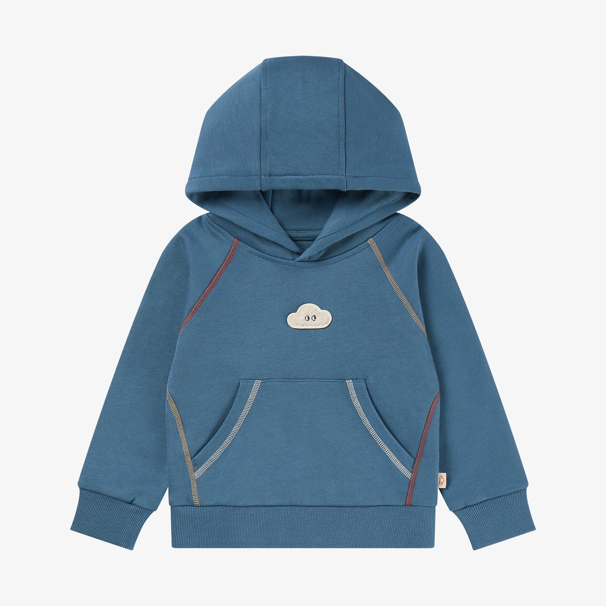 French Terry Cloud Hooded Sweatshirt - Oceanview