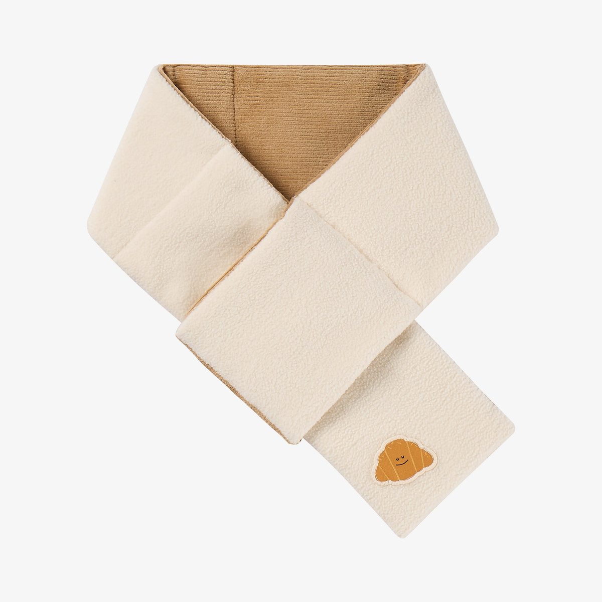 Sorona Cozy Croissant Reversible Scarf - Cloud