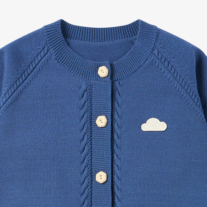 Cloud Cable Knit Cardigan - Old Rose
