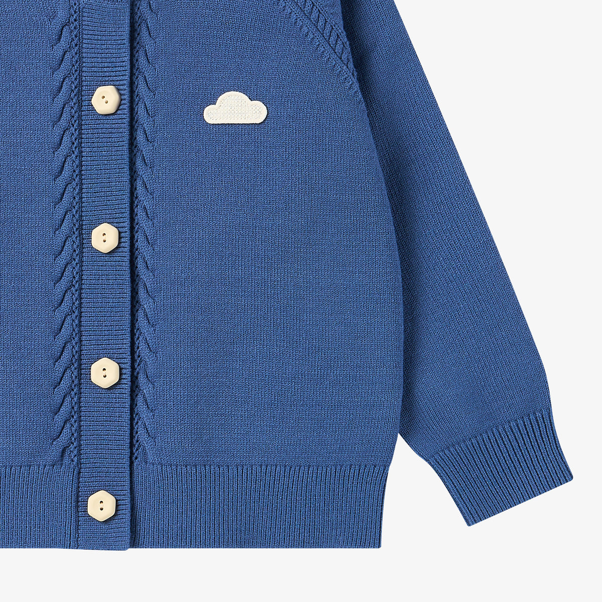 Cloud Cable Knit Cardigan - Old Rose