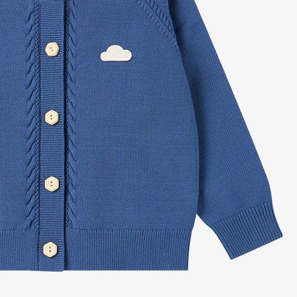 Cloud Cable Knit Cardigan - Old Rose