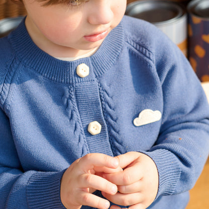 Cloud Cable Knit Cardigan - Old Rose