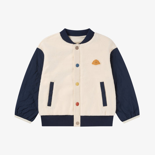 Sorona Cozy Croissant Fleece Jacket - Blueberry