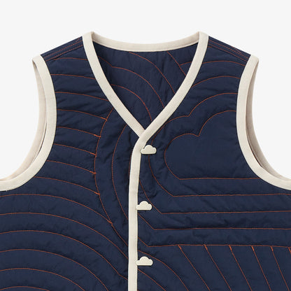 Cloud Reversible Two-Tone Vest - Blueberry