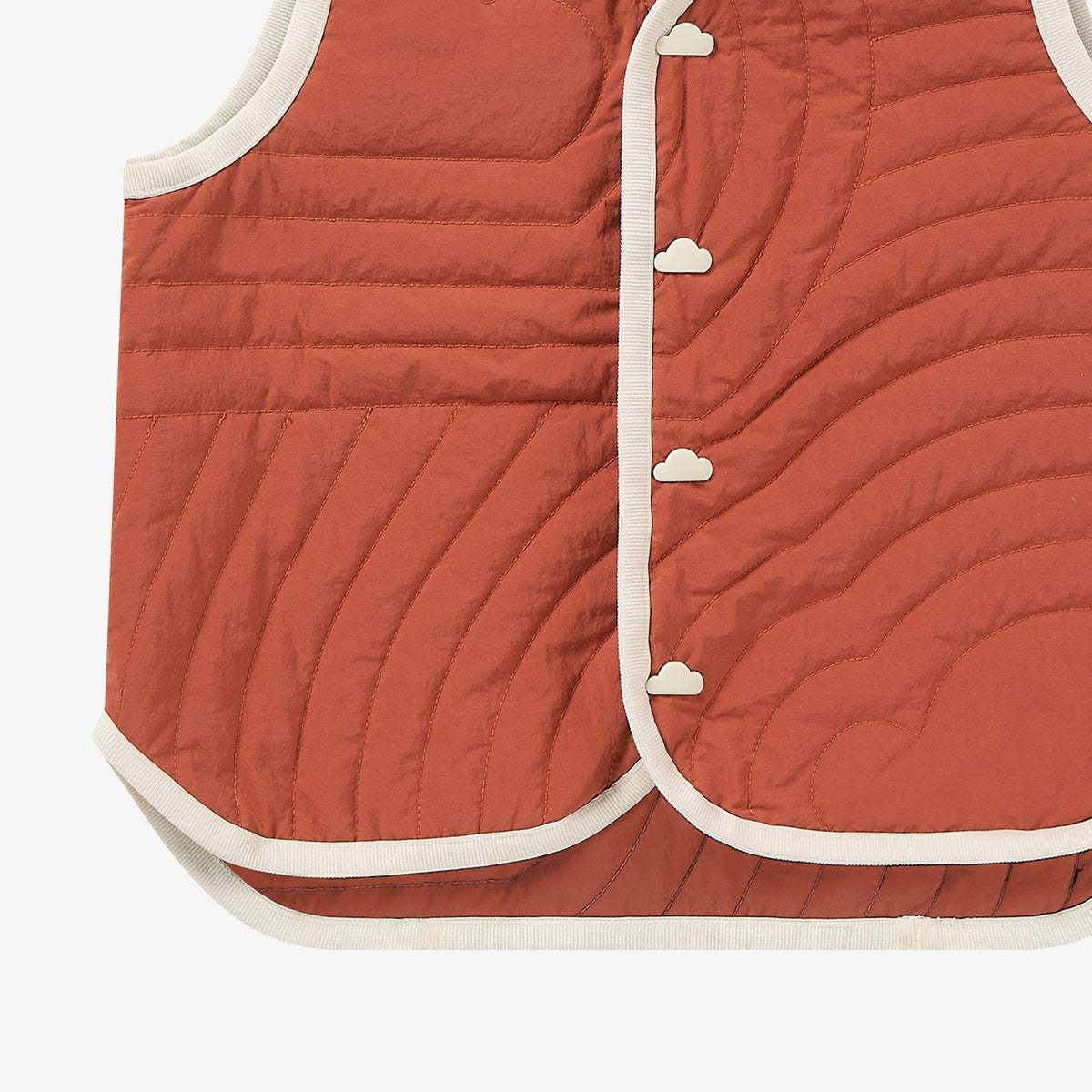 Cloud Reversible Two-Tone Vest - Redwood Burl