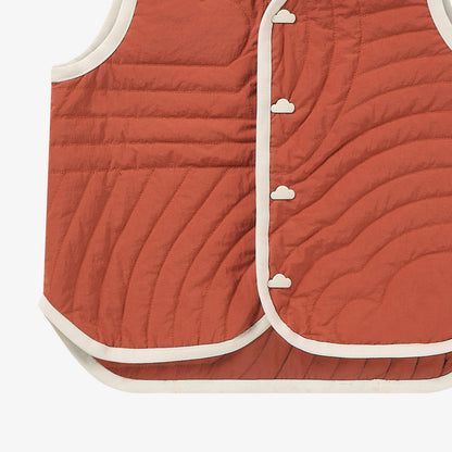 Cloud Reversible Two-Tone Vest - Redwood Burl