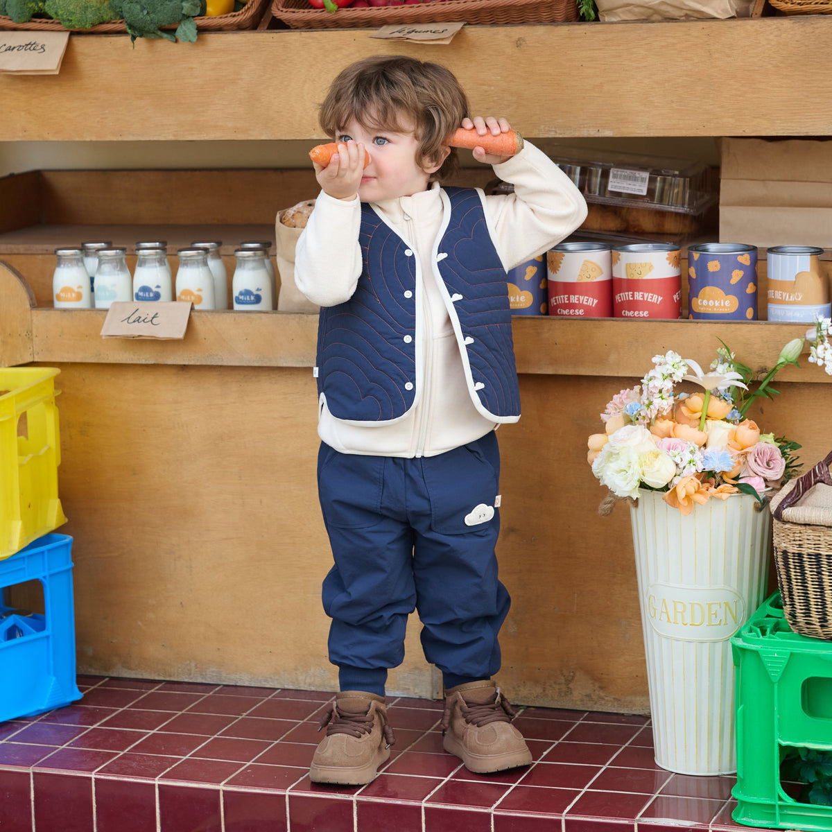 Cloud Reversible Two-Tone Vest - Blueberry